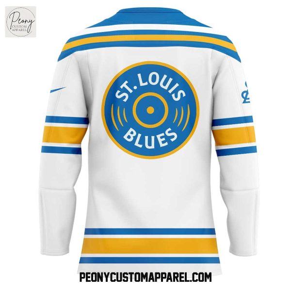 St. Louis Blues New Uniforms Remixed. Remastered. Reborn White Hockey Jersey
