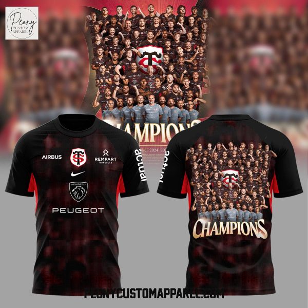 Stade Toulousain Rugby Champions 2025 24x Hoodie Shirt