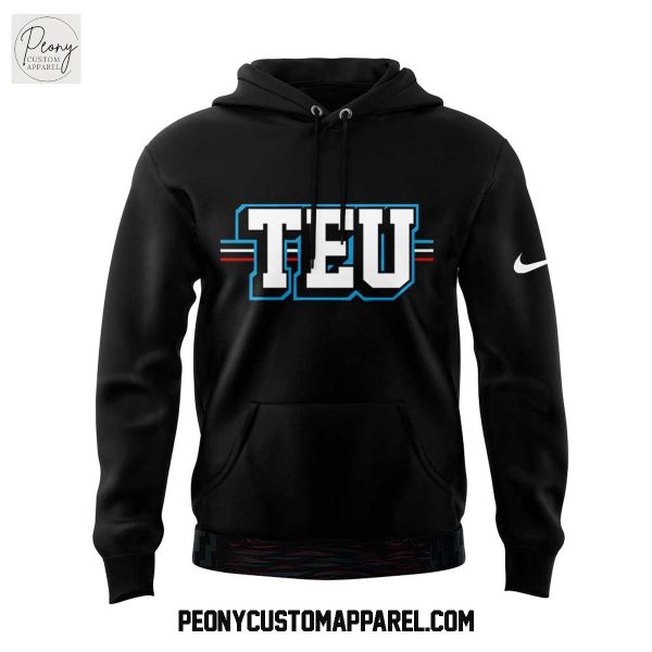 Tight End University Logo 2025 Black Hoodie T Shirt