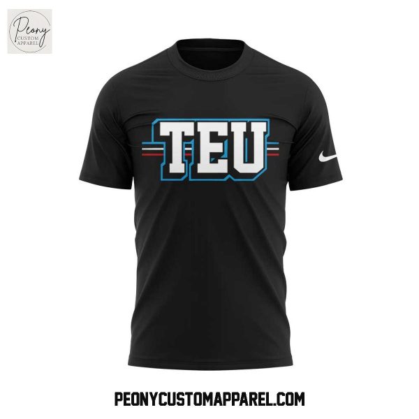 Tight End University Logo 2025 Black Hoodie T Shirt