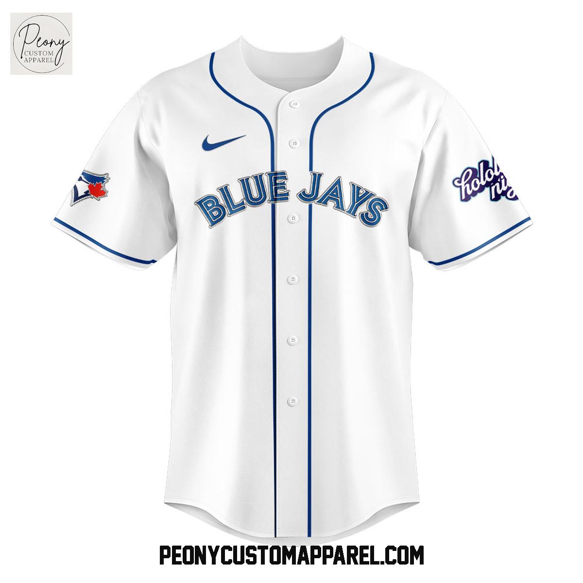 Toronto Blue Jays Hololive Night Collab Baseball Jersey Toronto Blue Jays Hololive Night Collab Baseball Jersey