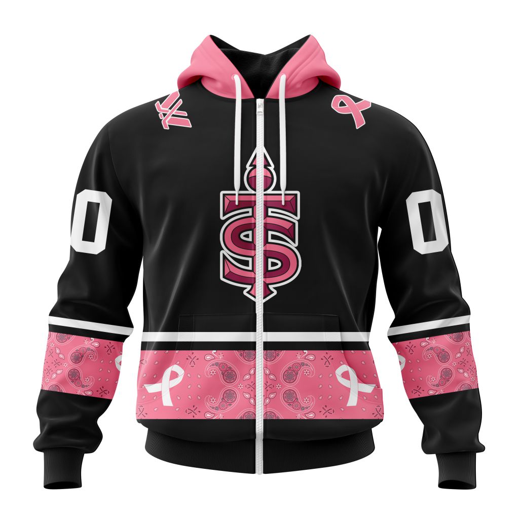Toronto Sceptres PWHL Pink Paisley Fights Breast Cancer Hoodie Shirt Toronto Sceptres PWHL Pink Paisley Fights Breast Cancer Hoodie Shirt