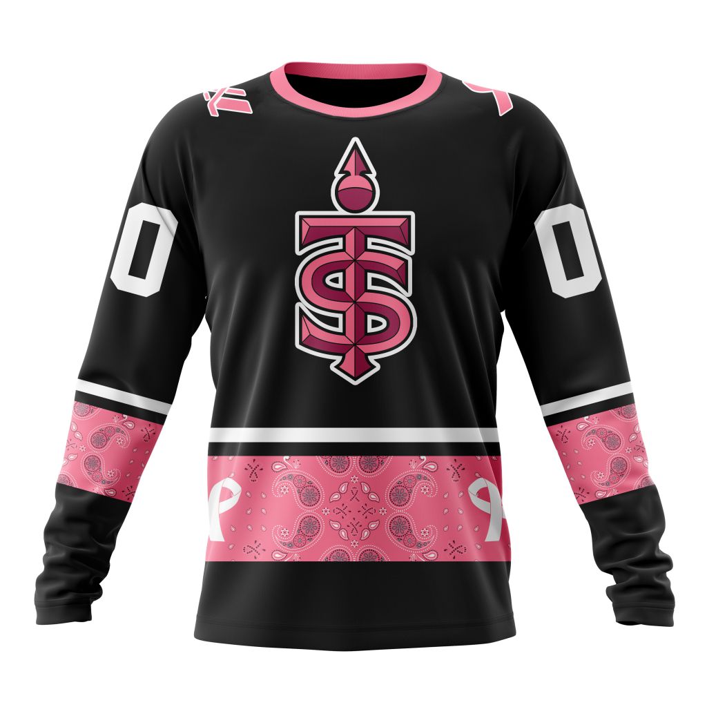 Toronto Sceptres PWHL Pink Paisley Fights Breast Cancer Hoodie Shirt Toronto Sceptres PWHL Pink Paisley Fights Breast Cancer Hoodie Shirt