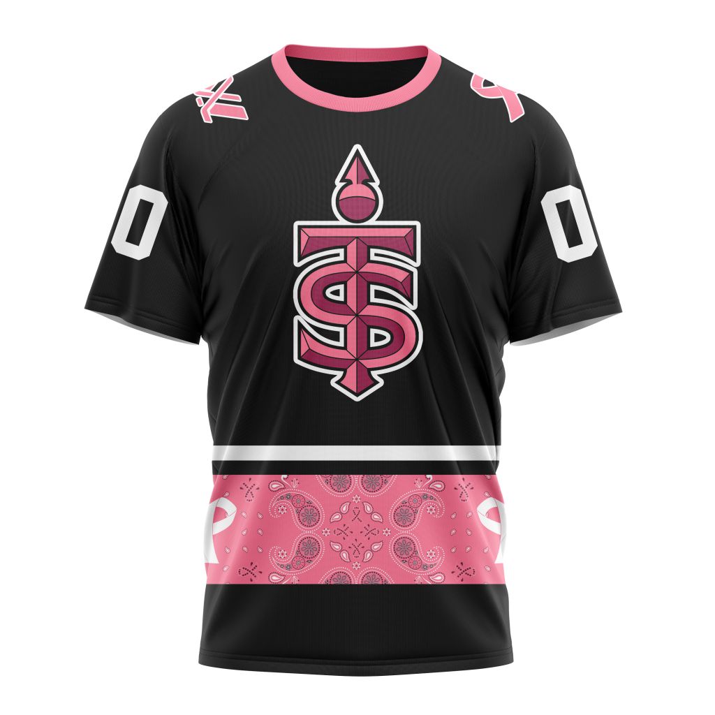 Toronto Sceptres PWHL Pink Paisley Fights Breast Cancer Hoodie Shirt Toronto Sceptres PWHL Pink Paisley Fights Breast Cancer Hoodie Shirt