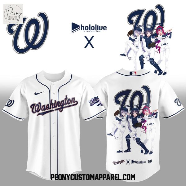 Washington Nationals Hololive Night Collab Baseball Jersey