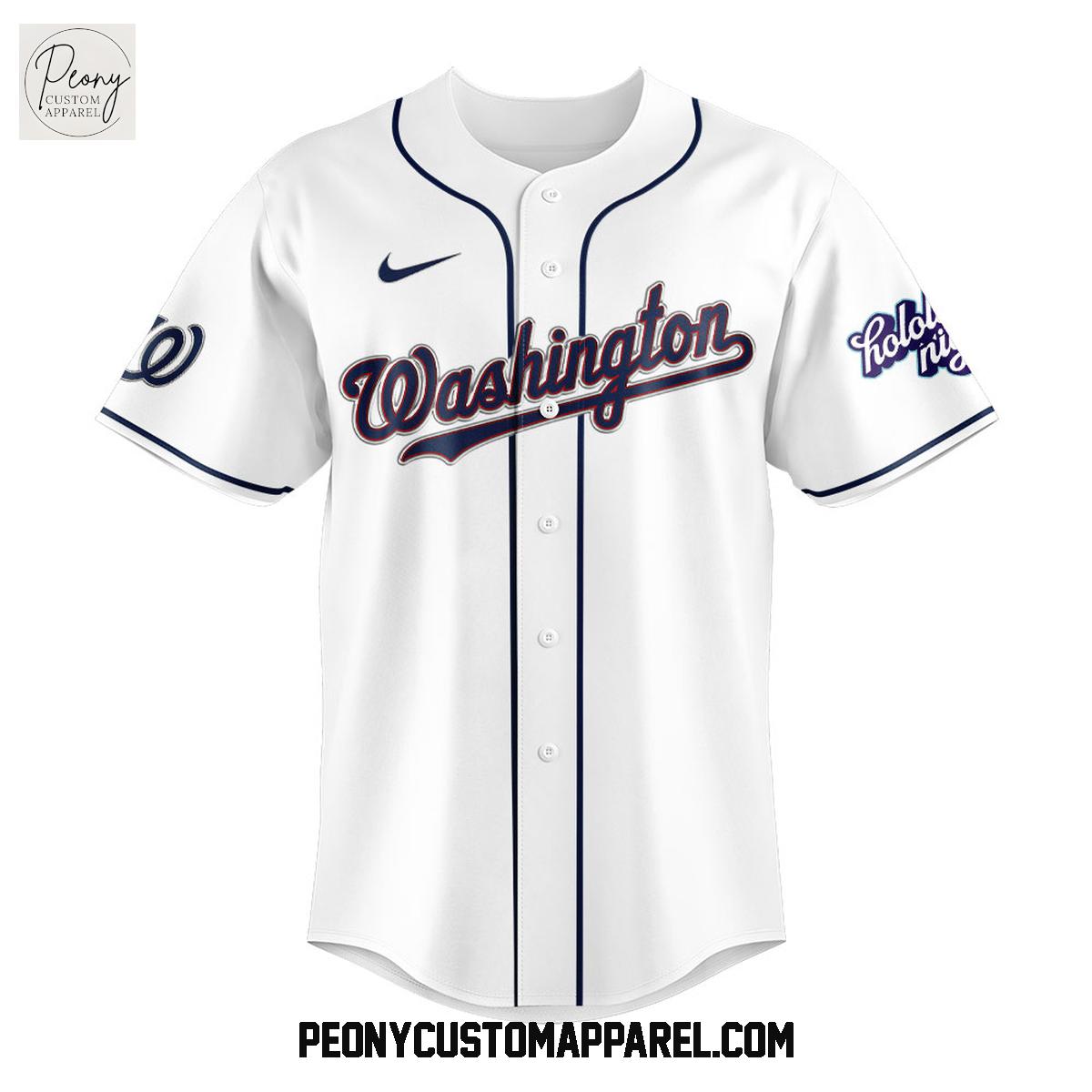 Washington Nationals Hololive Night Collab Baseball Jersey Washington Nationals Hololive Night Collab Baseball Jersey