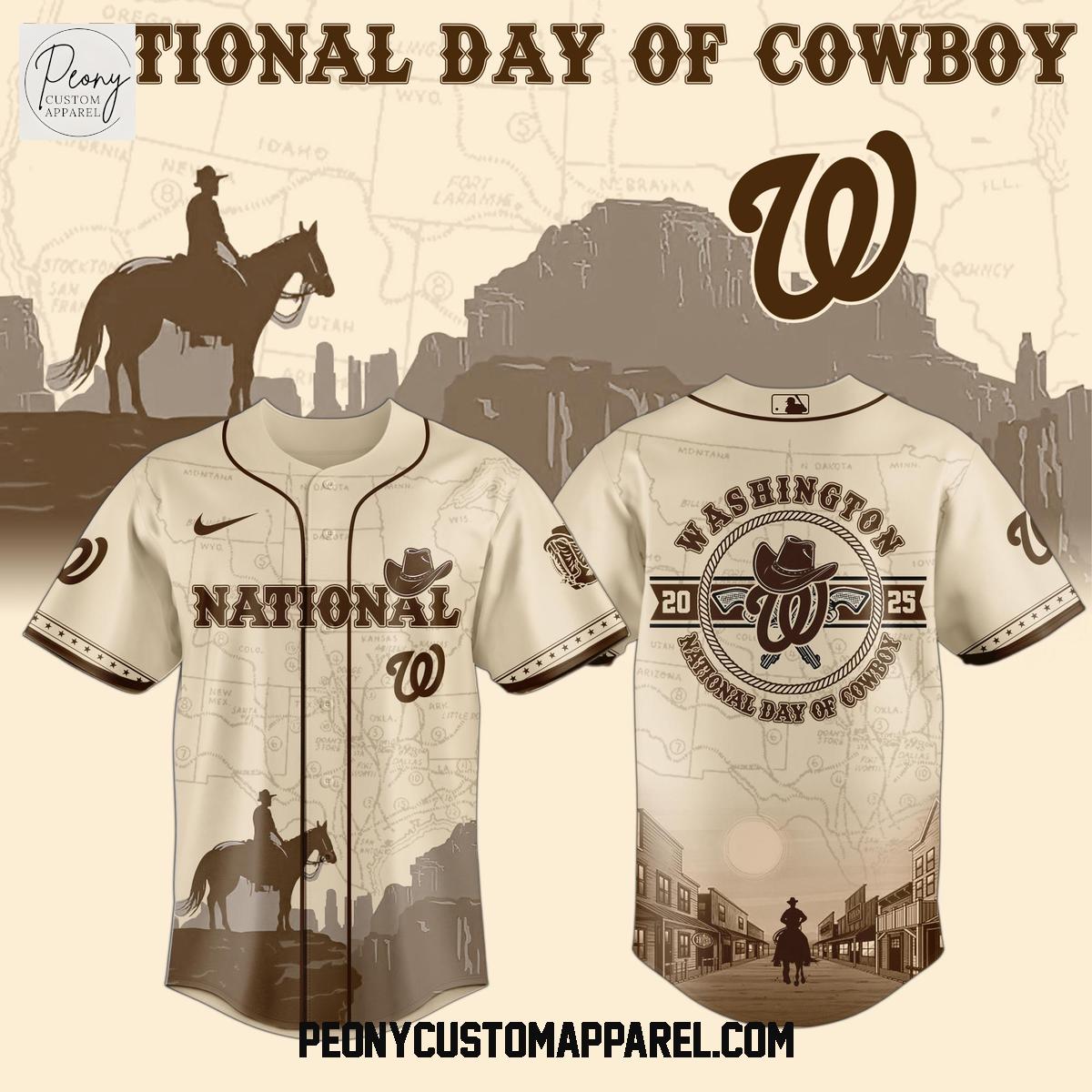 Washington Nationals MLB x National Day Of Cowboys Baseball Jersey Washington Nationals MLB x National Day Of Cowboys Baseball Jersey