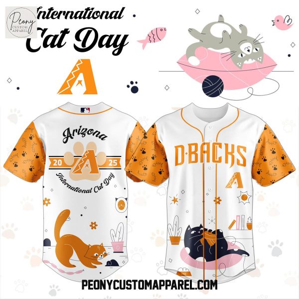 Arizona Diamondbacks x International Cat Day 2025 Baseball Jersey