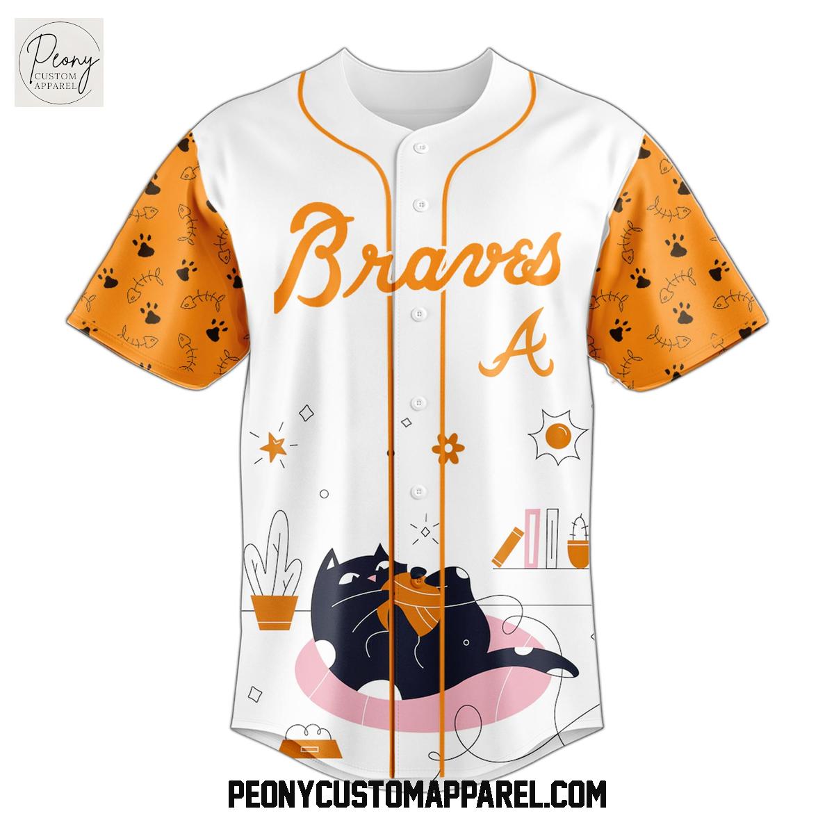 Atlanta Braves x International Cat Day 2025 Baseball Jersey Atlanta Braves x International Cat Day 2025 Baseball Jersey