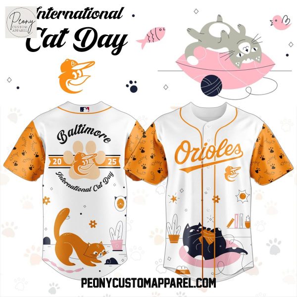 Baltimore Orioles x International Cat Day 2025 Baseball Jersey