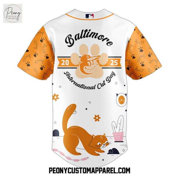 Baltimore Orioles x International Cat Day 2025 Baseball Jersey