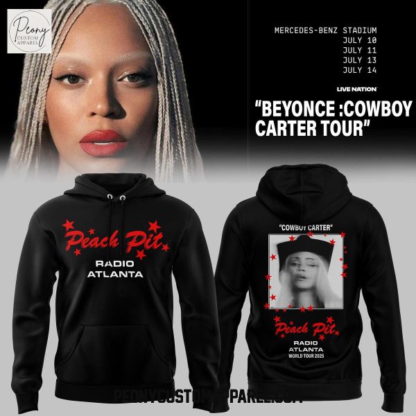 Beyonce Cowboy Carter Radio Atlanta World Tour 2025 Black Hoodie Shirt