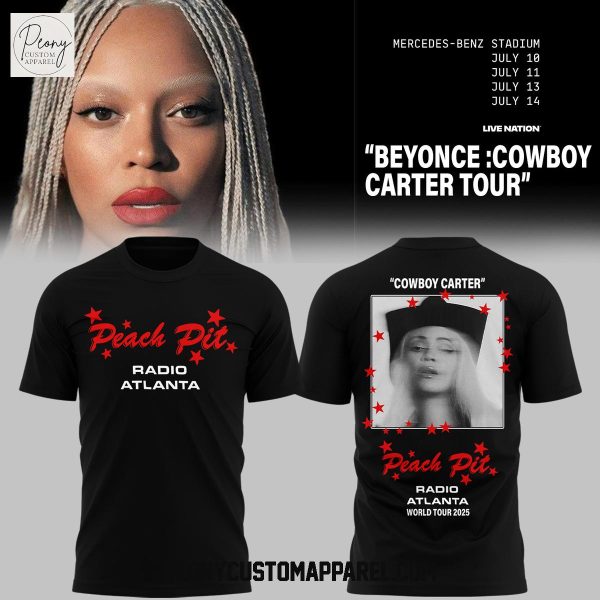 Beyonce Cowboy Carter Radio Atlanta World Tour 2025 Black Hoodie Shirt