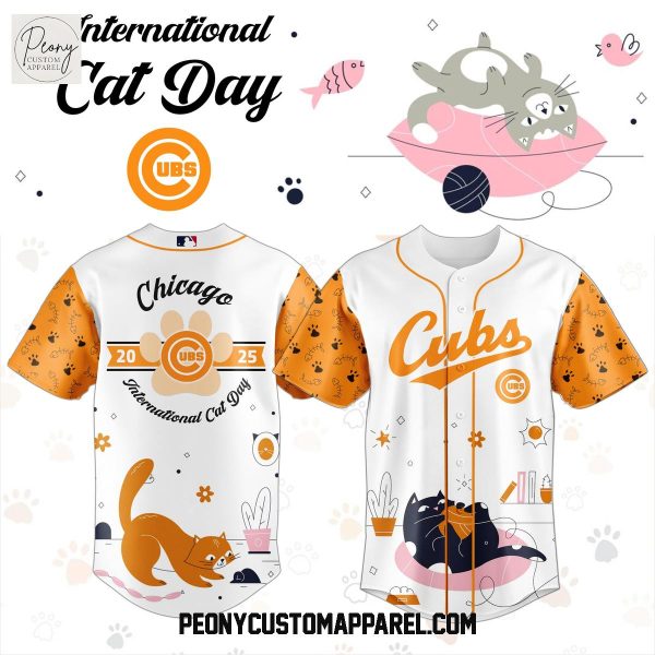 Chicago Cubs x International Cat Day 2025 Baseball Jersey