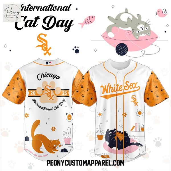 Chicago White Sox x International Cat Day 2025 Baseball Jersey