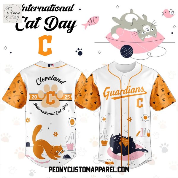 Cleveland Guardians x International Cat Day 2025 Baseball Jersey