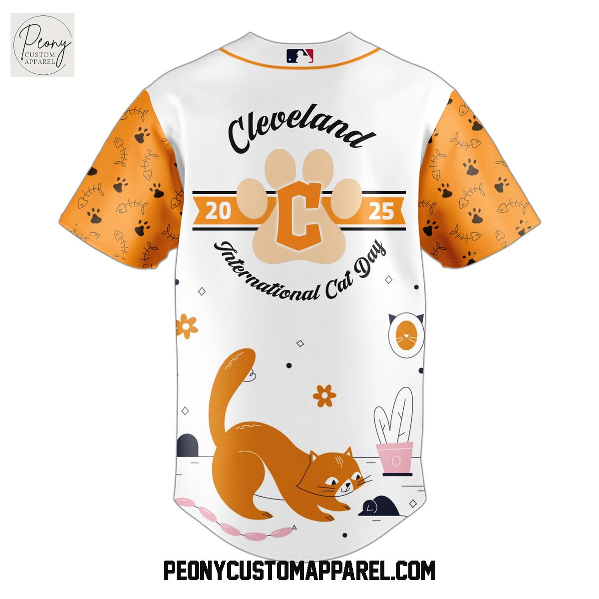 Cleveland Guardians x International Cat Day 2025 Baseball Jersey Cleveland Guardians x International Cat Day 2025 Baseball Jersey