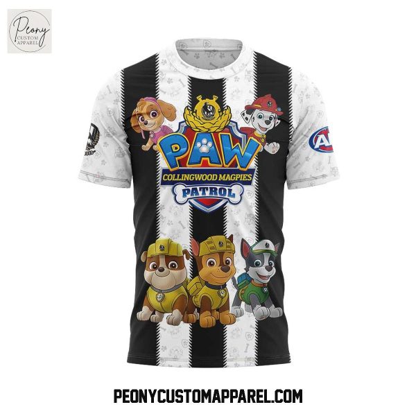 Collingwood Magpies x Paw Patrol 2025 Hoodie Shirt