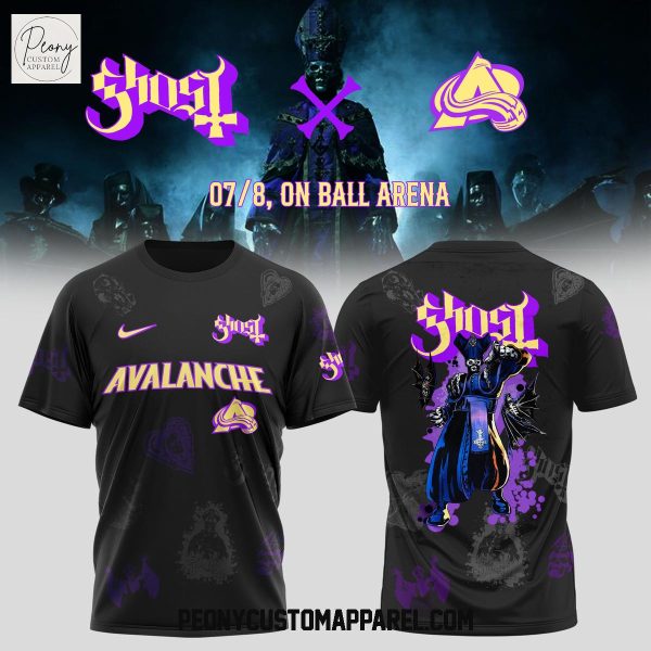 Colorado Avalanche Mix Ghost World Tour 2025 Shirt