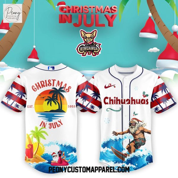 El Paso Chihuahuas x Christmas In July 2025 Baseball Jersey
