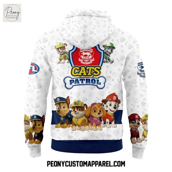 Geelong Cats x Paw Patrol 2025 Hoodie Shirt
