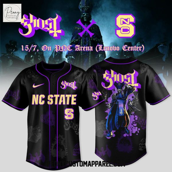 Ghost Band World Tour NC State Wolfpack 2025 Baseball Jersey