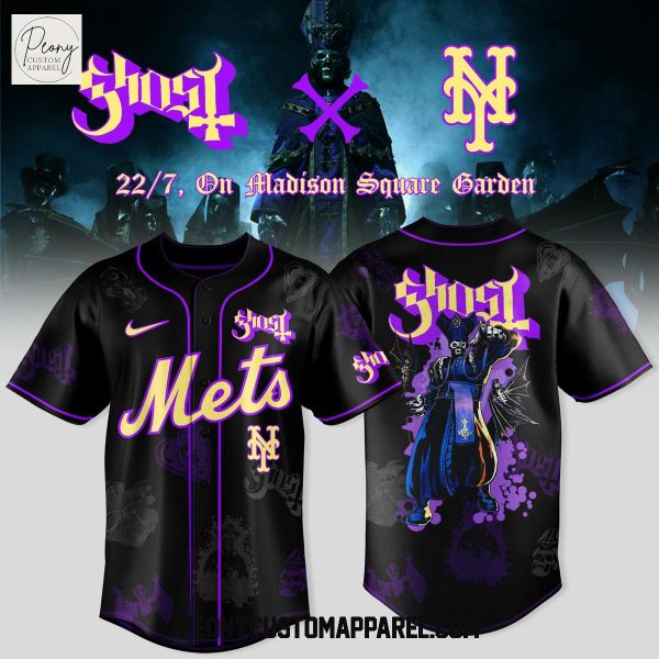 Ghost Band World Tour New York Mets 2025 Baseball Jersey