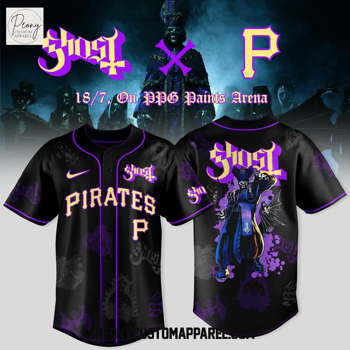 Ghost Band World Tour New York Rangers 2025 Baseball Jersey Ghost Band World Tour New York Rangers 2025 Baseball Jersey