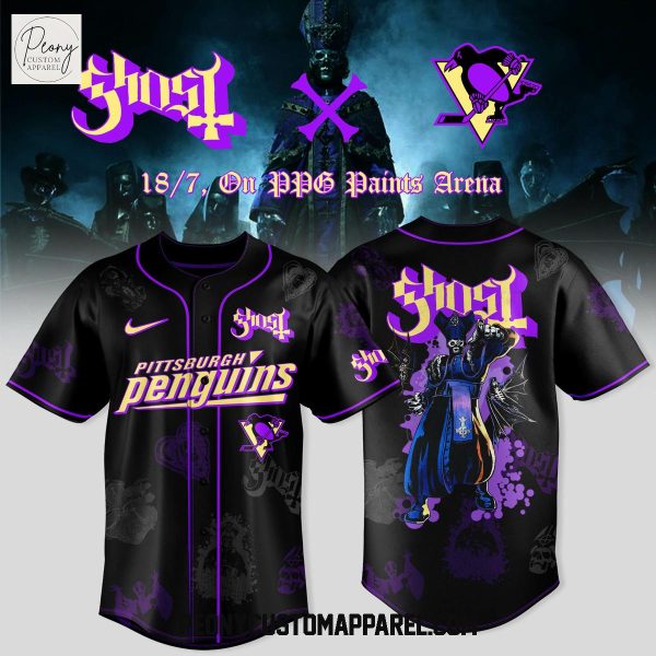 Ghost Band World Tour Pittsburgh Pirates 2025 Baseball Jersey