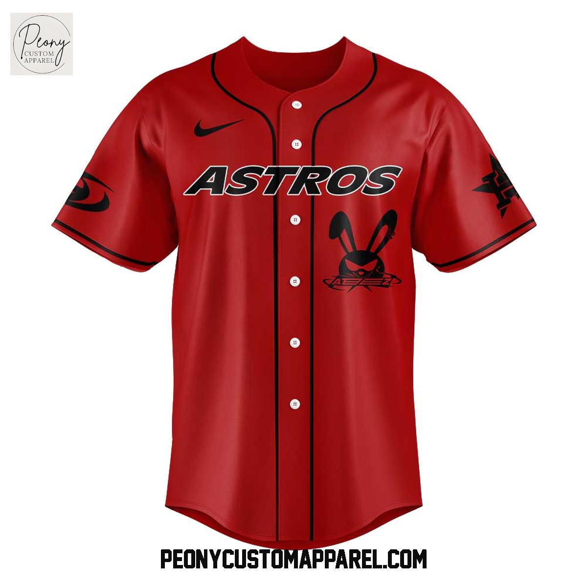 Houston Astros x Ateez In Your Fantasy World Tour Baseball Jersey Houston Astros x Ateez In Your Fantasy World Tour Baseball Jersey