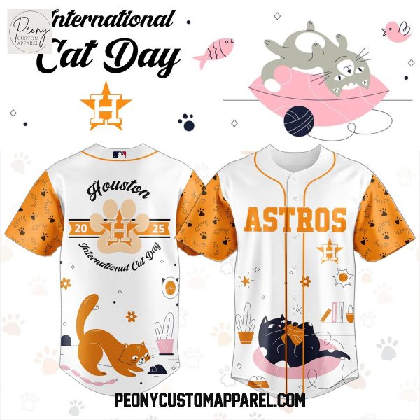 Houston Astros x International Cat Day 2025 Baseball Jersey