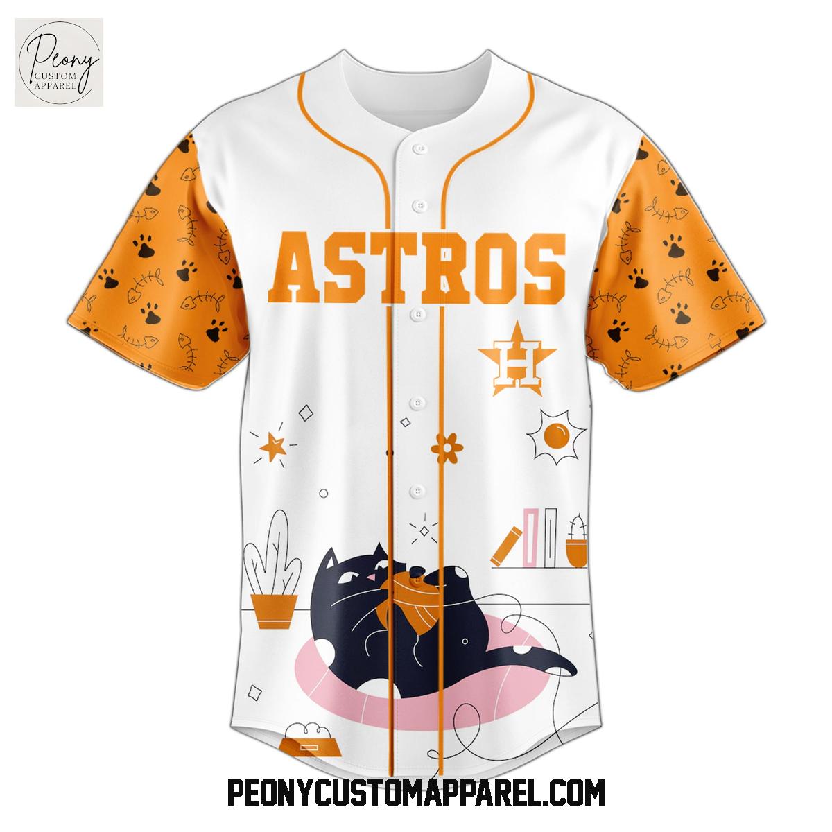 Houston Astros x International Cat Day 2025 Baseball Jersey Houston Astros x International Cat Day 2025 Baseball Jersey