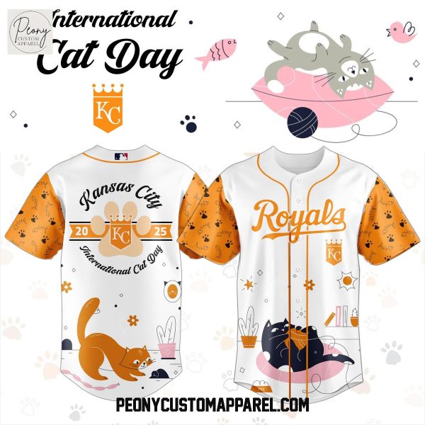 Kansas City Royals x International Cat Day 2025 Baseball Jersey