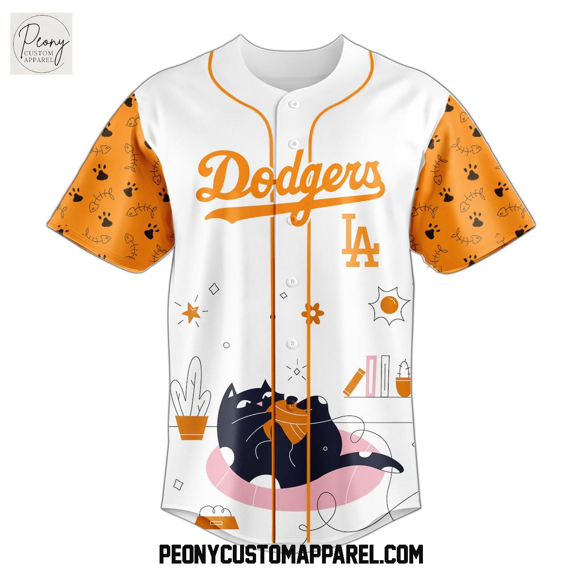 Los Angeles Dodgers x International Cat Day 2025 Baseball Jersey Los Angeles Dodgers x International Cat Day 2025 Baseball Jersey
