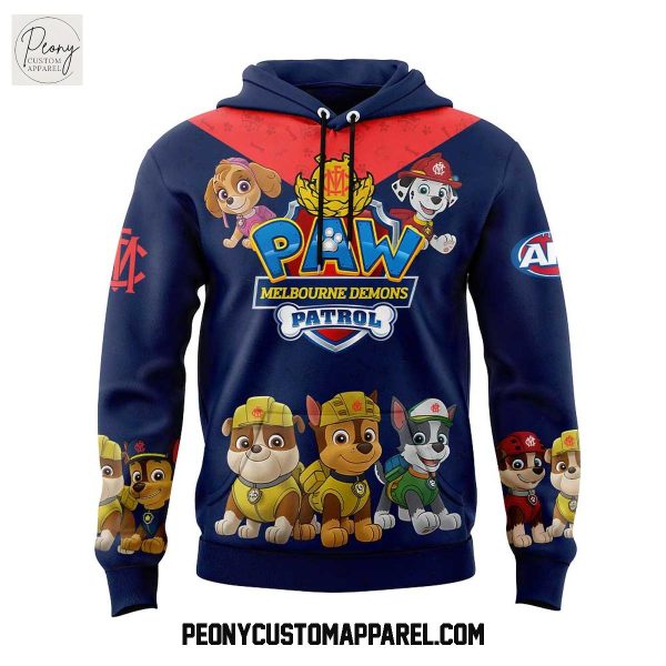Melbourne Demons x Paw Patrol 2025 Hoodie Shirt