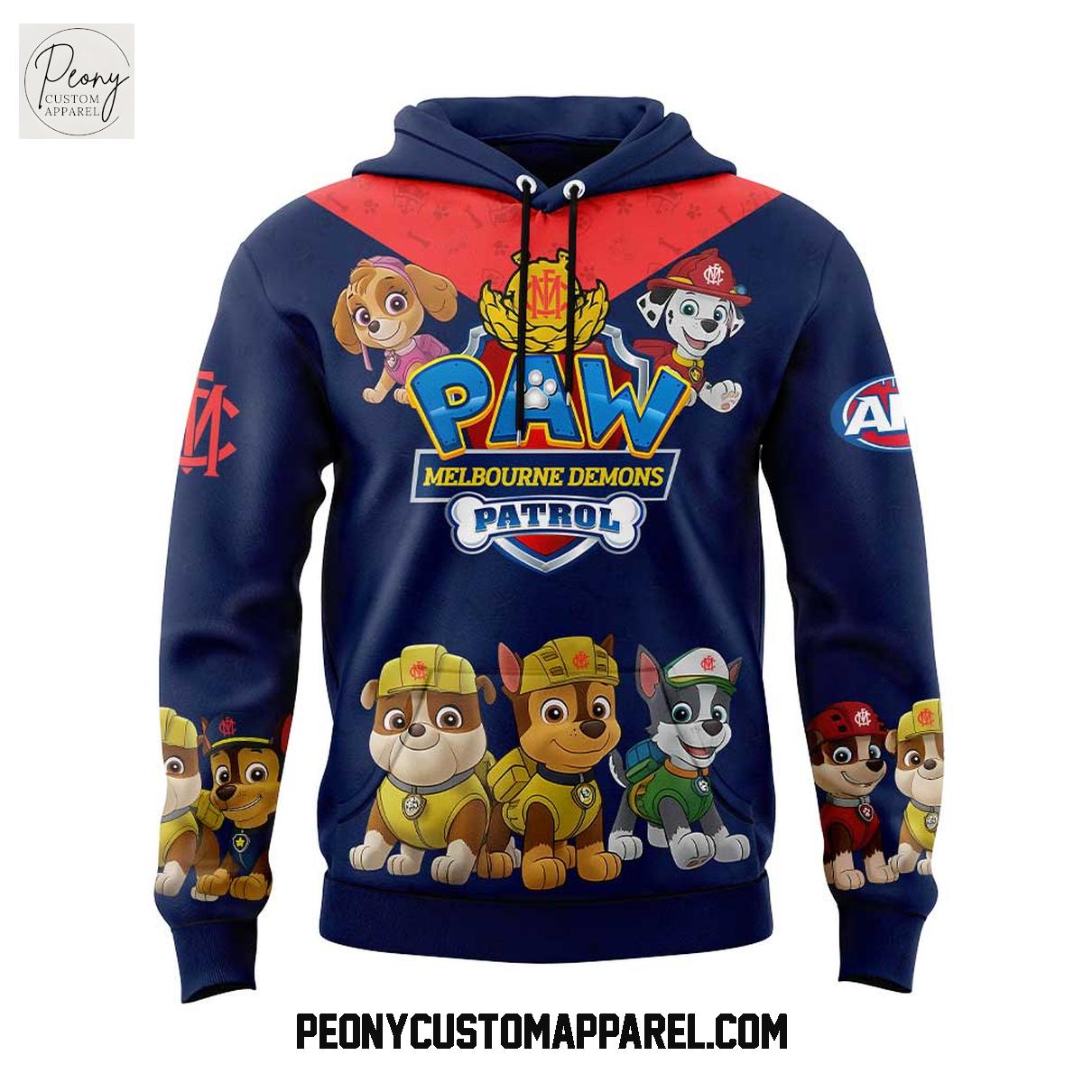 Melbourne Demons x Paw Patrol 2025 Hoodie Shirt Melbourne Demons x Paw Patrol 2025 Hoodie Shirt
