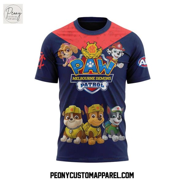 Melbourne Demons x Paw Patrol 2025 Hoodie Shirt