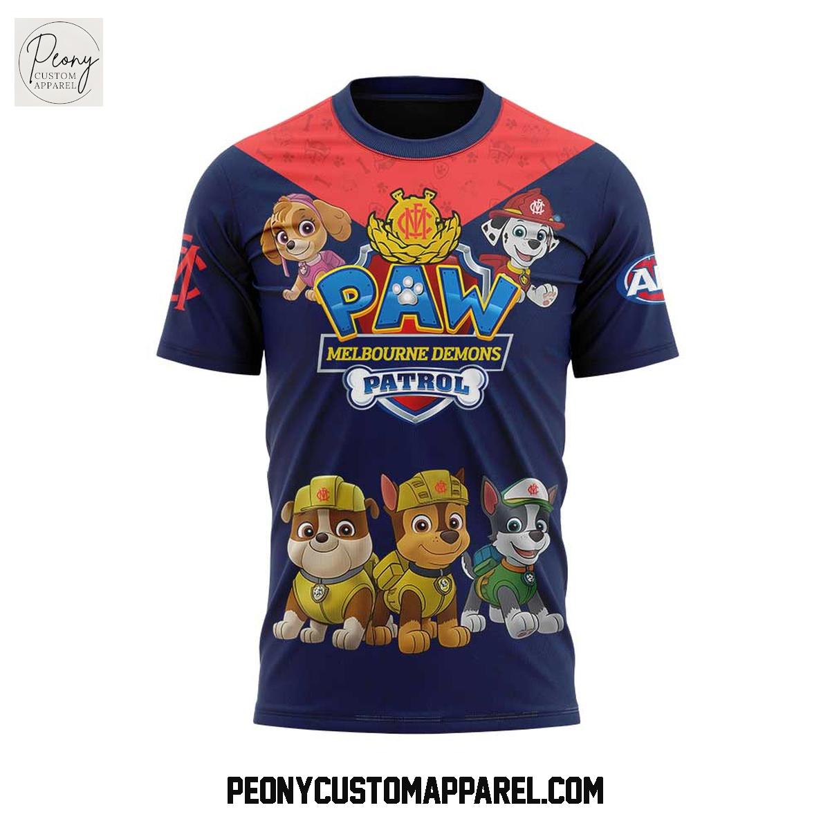 Melbourne Demons x Paw Patrol 2025 Hoodie Shirt Melbourne Demons x Paw Patrol 2025 Hoodie Shirt