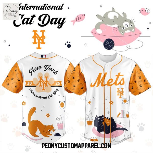 New York Mets x International Cat Day 2025 Baseball Jersey
