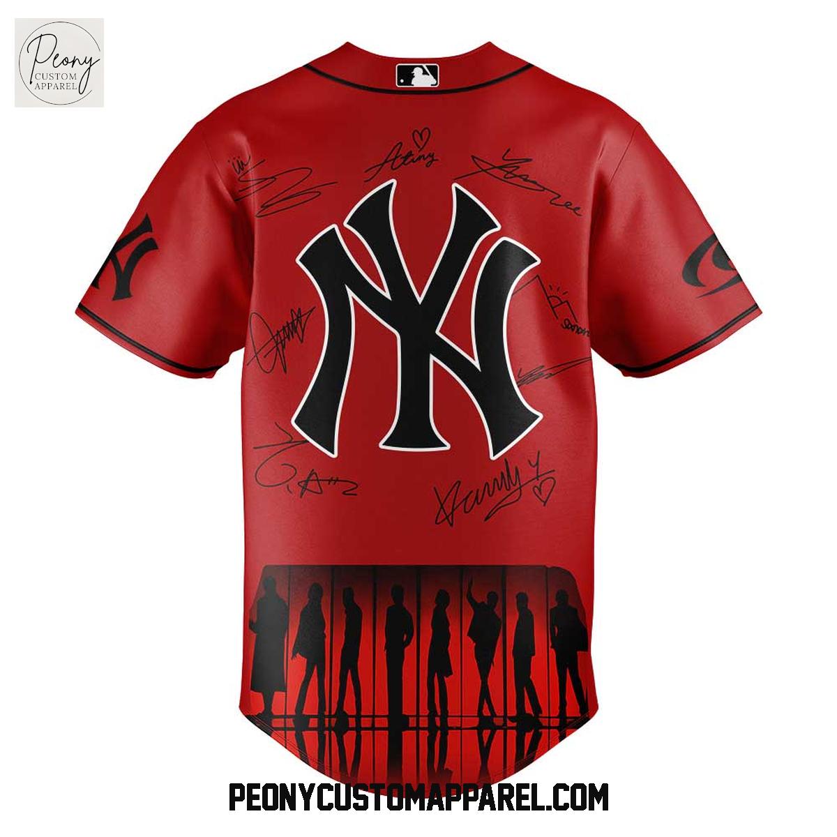 New York Yankees x Ateez In Your Fantasy World Tour Baseball Jersey New York Yankees x Ateez In Your Fantasy World Tour Baseball Jersey