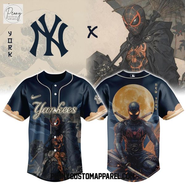 New York Yankees x Spider Man 2025 Baseball Jersey