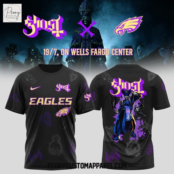 Philadelphia Eagles Mix Ghost World Tour 2025 Shirt