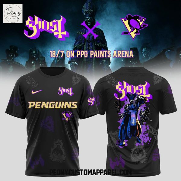 Pittsburgh Penguins Mix Ghost World Tour 2025 Shirt
