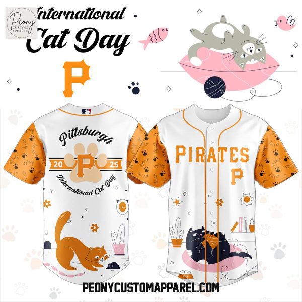 Pittsburgh Pirates x International Cat Day 2025 Baseball Jersey