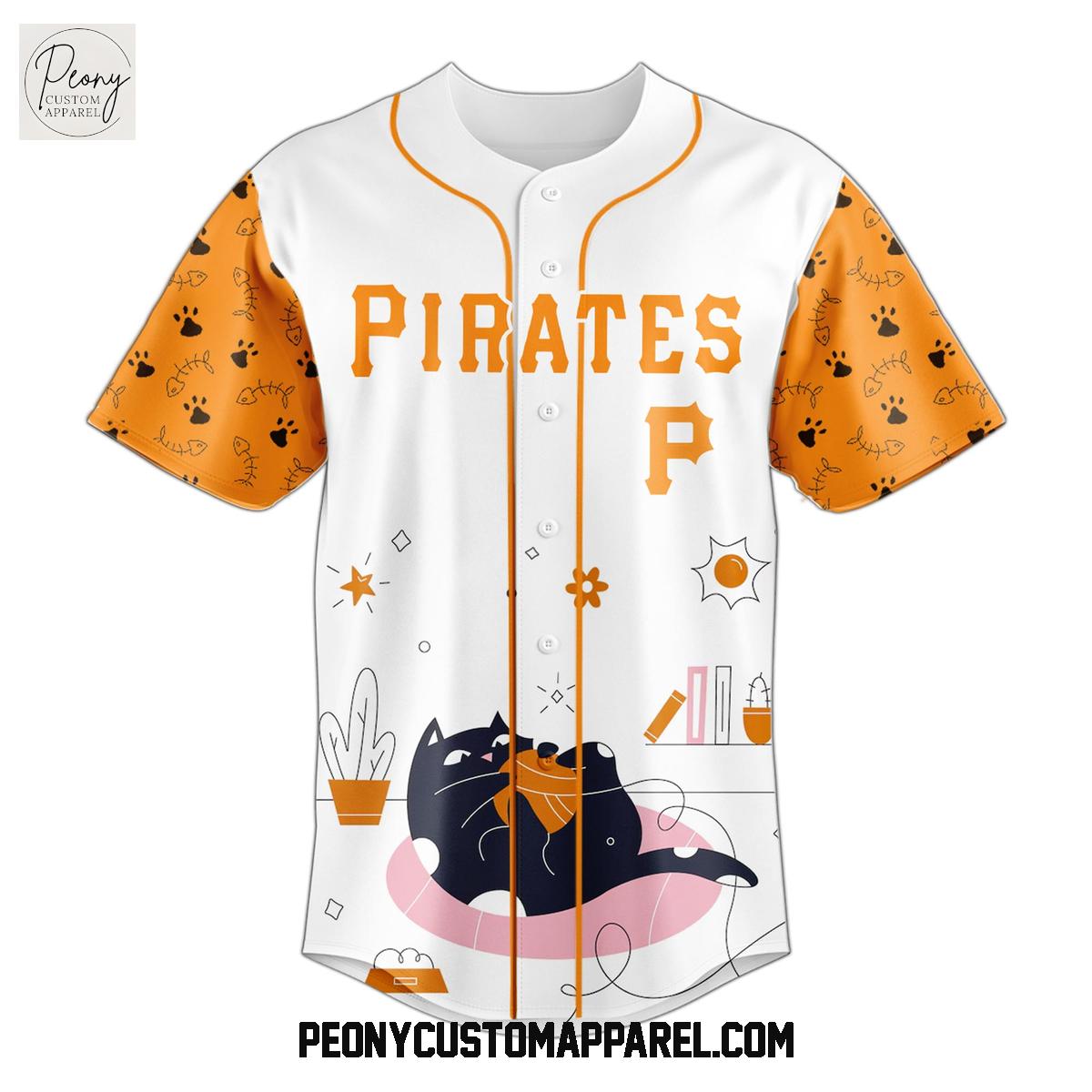 Pittsburgh Pirates x International Cat Day 2025 Baseball Jersey Pittsburgh Pirates x International Cat Day 2025 Baseball Jersey