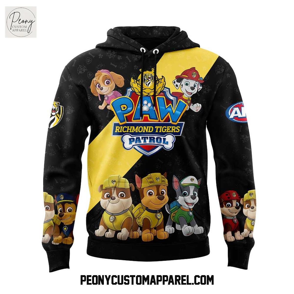 Richmond Tigers Paw Patrol 2025 Hoodie Shirt Richmond Tigers Paw Patrol 2025 Hoodie Shirt