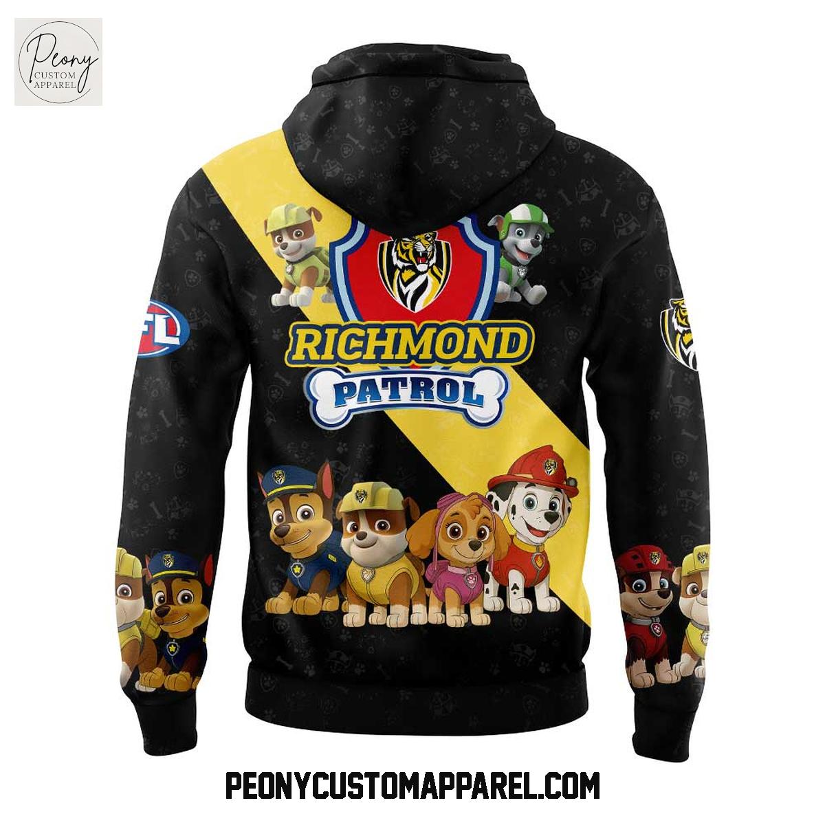 Richmond Tigers Paw Patrol 2025 Hoodie Shirt Richmond Tigers Paw Patrol 2025 Hoodie Shirt
