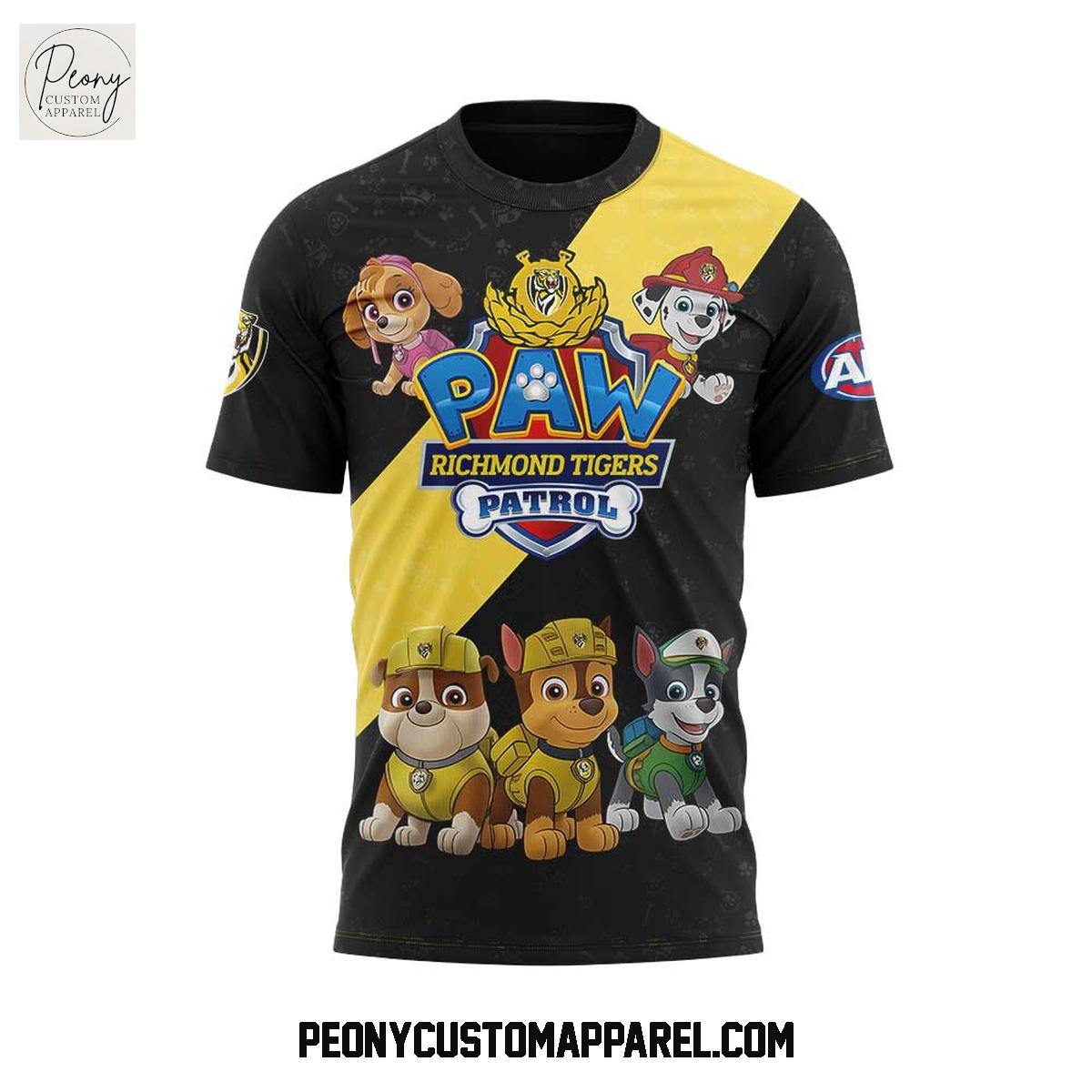 Richmond Tigers Paw Patrol 2025 Hoodie Shirt Richmond Tigers Paw Patrol 2025 Hoodie Shirt
