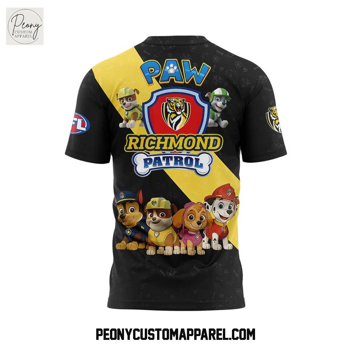 Richmond Tigers Paw Patrol 2025 Hoodie Shirt Richmond Tigers Paw Patrol 2025 Hoodie Shirt