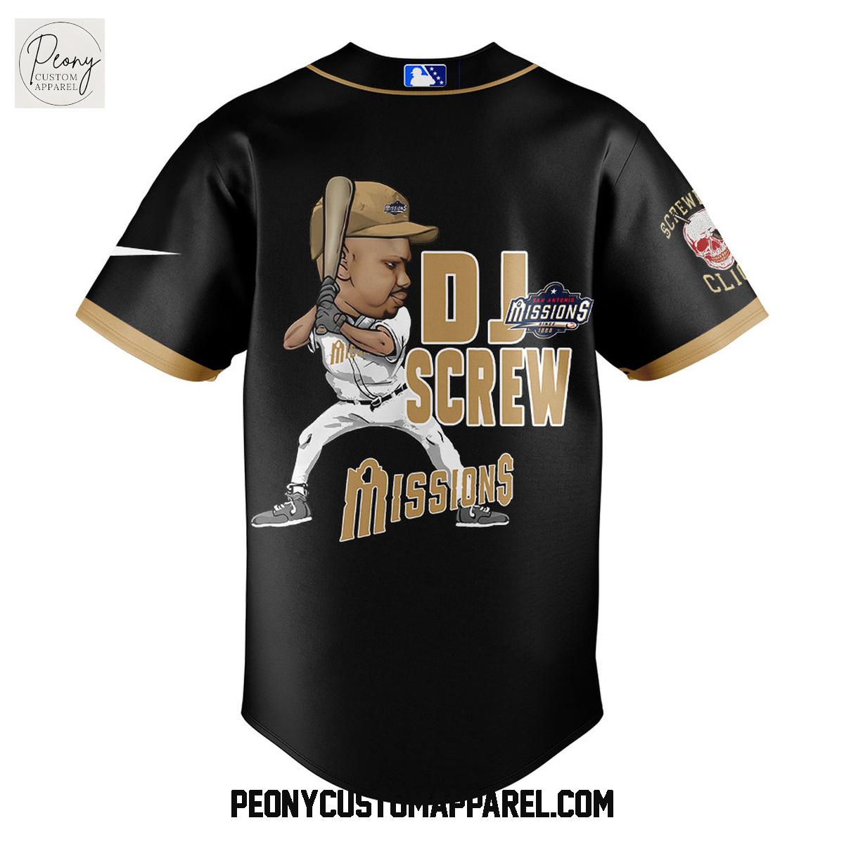 San Antonio Missions DJ Screw Baseball Jersey San Antonio Missions DJ Screw Baseball Jersey